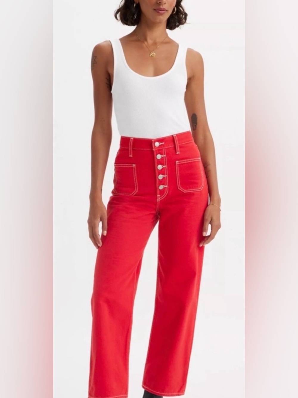 Women’s Levi’s Premium Ribcage Straight Ankle Jeans